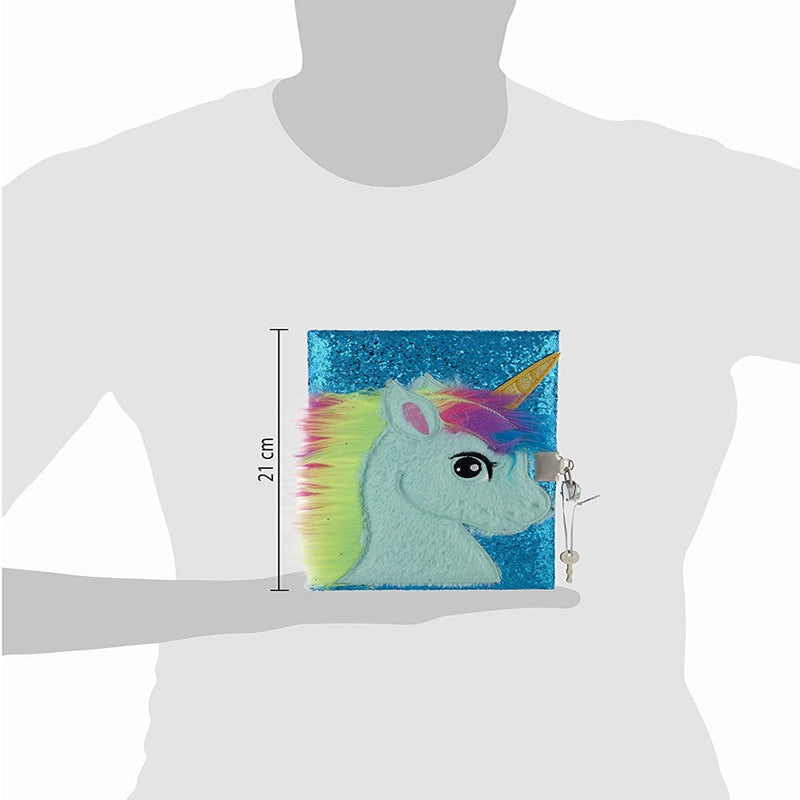 Mirada Unicorn with Horn Glitter Notebook