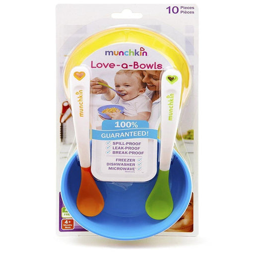 Munchkin Feeding Bowls And Spoons Set - Multicolour-Mealtime Essentials-Munchkin-Toycra