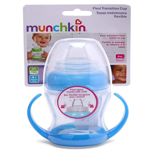 Munchkin Flexi Transition Trainer Cup - 4oz -Multicolour-Mealtime Essentials-Munchkin-Toycra