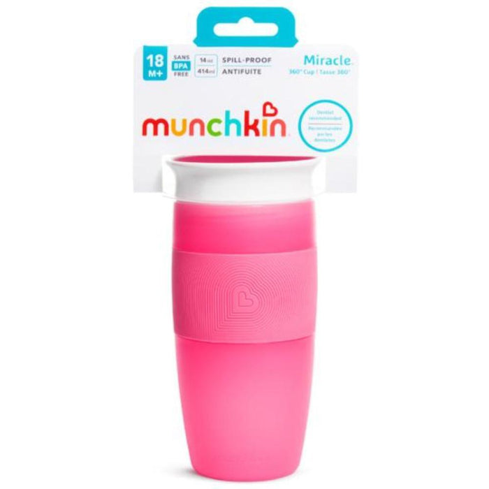 Munchkin Miracle® 360° Sippy Cup 14 Ounce (Multicolor)-Mealtime Essentials-Munchkin-Toycra