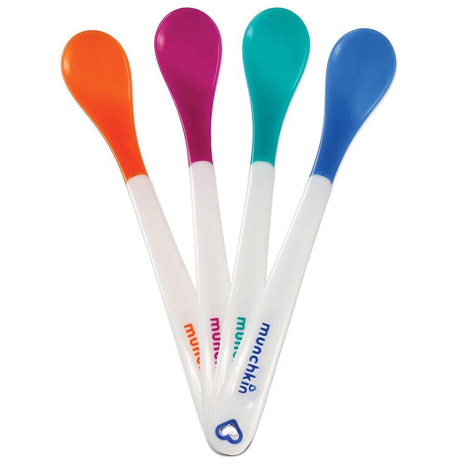Munchkin White Hot Infant Safety Spoons (Multicolor, Pack of 4)-Mealtime Essentials-Munchkin-Toycra