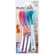 Munchkin White Hot Infant Safety Spoons (Multicolor, Pack of 4)-Mealtime Essentials-Munchkin-Toycra