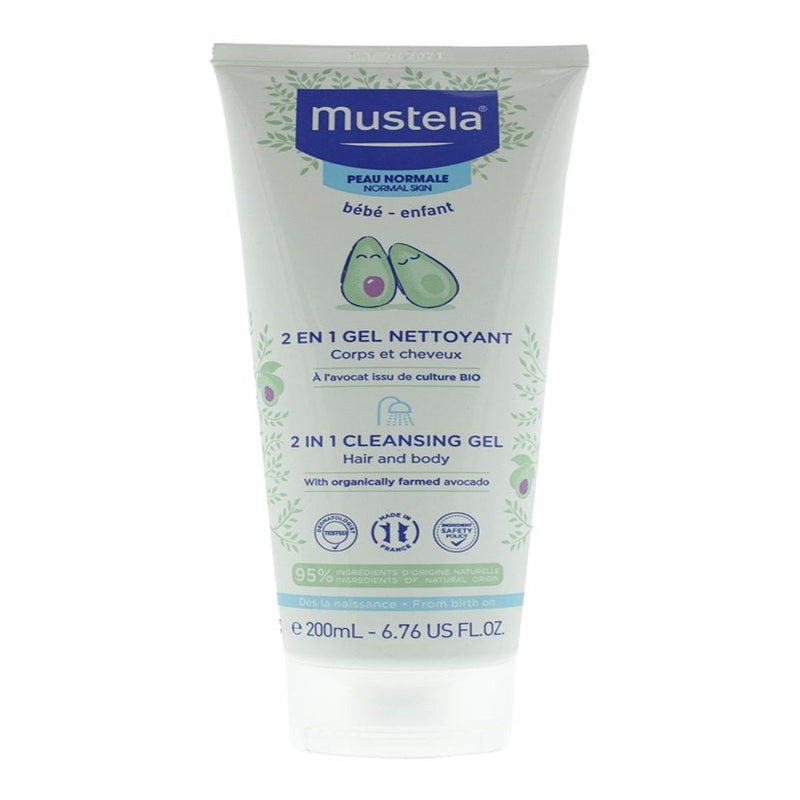 Mustela 2 in 1 Cleansing Gel with Avocado