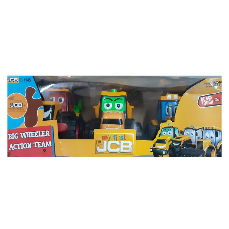 My 1st JCB Big Wheeler Action Team 3 In 1 Pack