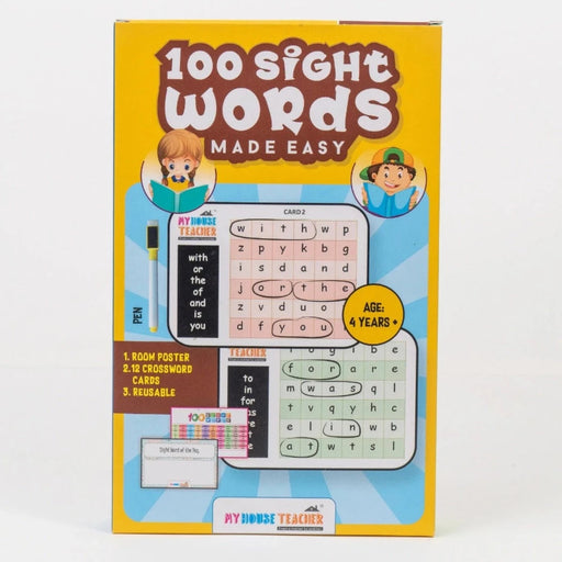 My House Teacher 100 Sight Words Made Easy activity game-Kids Games-My House Teacher-Toycra