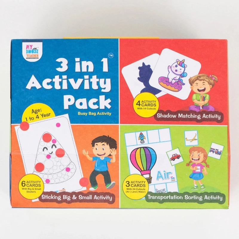 My House Teacher 3 In 1 Activity Pack