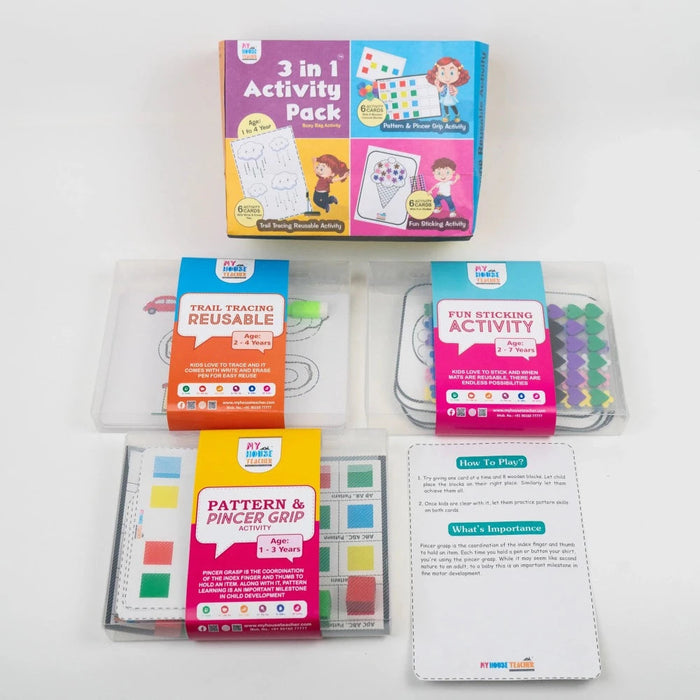 My House Teacher 3 In 1 Activity Pack-Preschool Toys-My House Teacher-Toycra