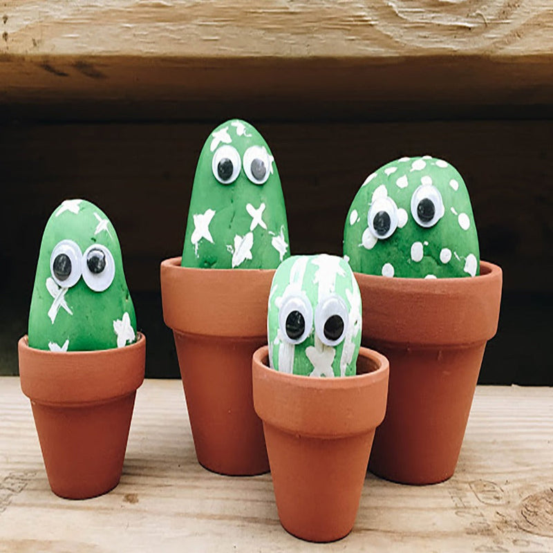 My House Teacher Diy Cactus Rock Painting Kit