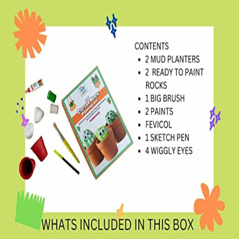 My House Teacher Diy Cactus Rock Painting Kit