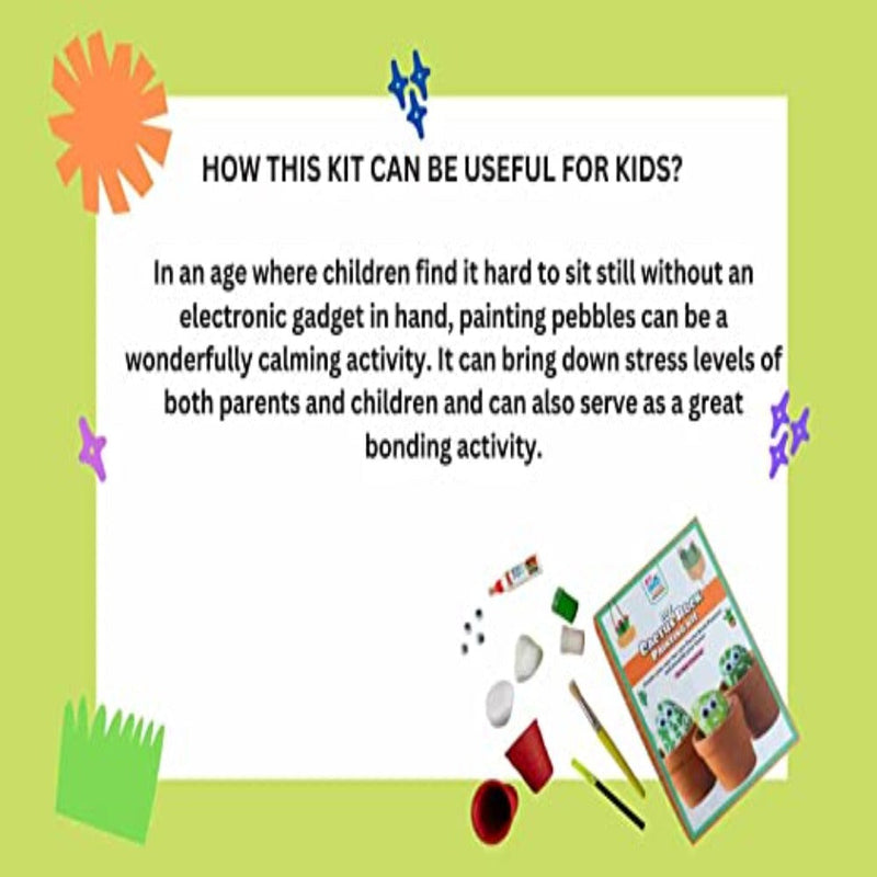 My House Teacher Diy Cactus Rock Painting Kit