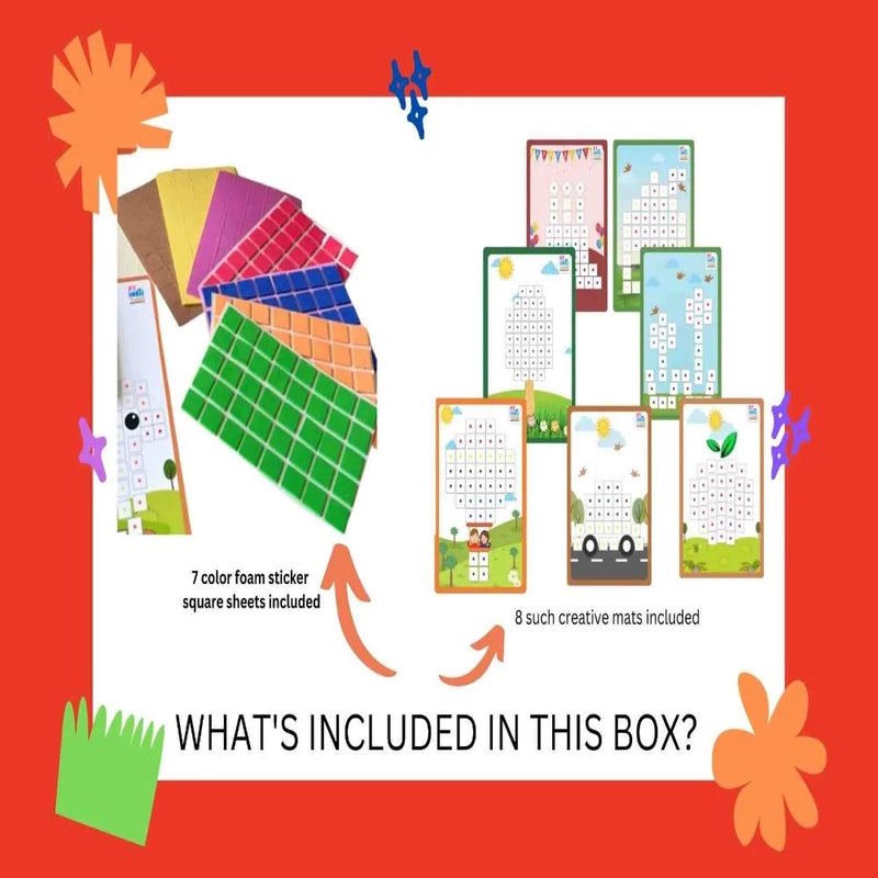 My House Teacher Mosaic Art Sticker Activity