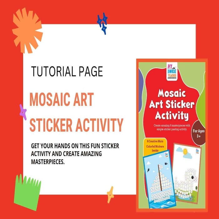 My House Teacher Mosaic Art Sticker Activity-Arts & Crafts-My House Teacher-Toycra