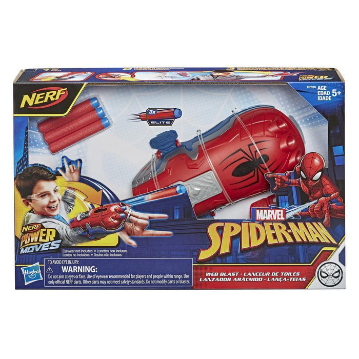 Nerf Power Moves Marvel Spider-Man Web Blast Web Shooter NERF Dart