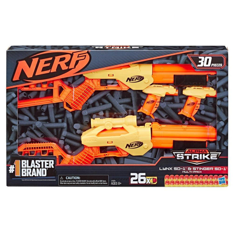 Nerf Alpha Strike Lynx SD-1 and Stinger SD-1 Multi-Pack 30-Piece
