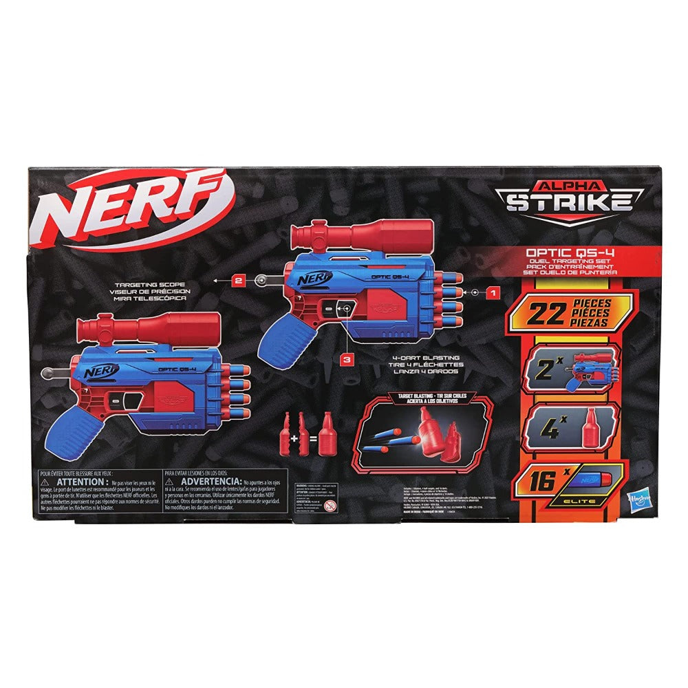 Nerf Alpha Strike Optic QS-4 Duel Targeting Set ,22-Pieces | Buy