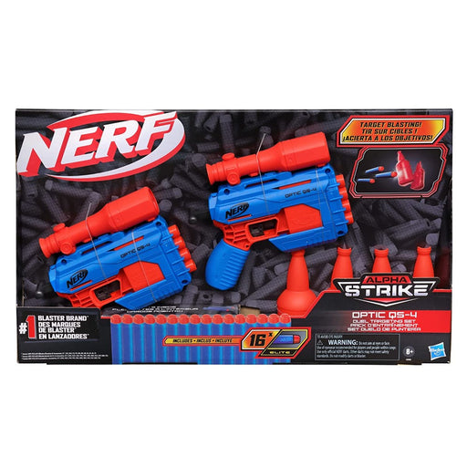 Nerf Alpha Strike Optic QS-4 Duel Targeting Set ,22-Pieces-Action & Toy Figures-Nerf-Toycra