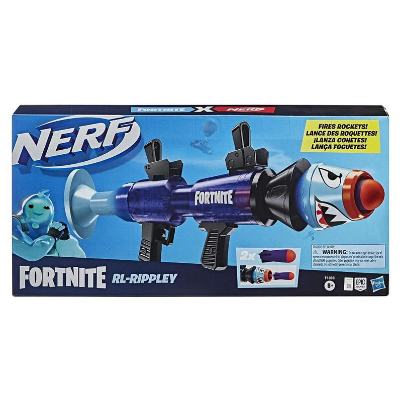 Nerf Fortnite RL-Rippley Blaster Fires Big Foam Rockets