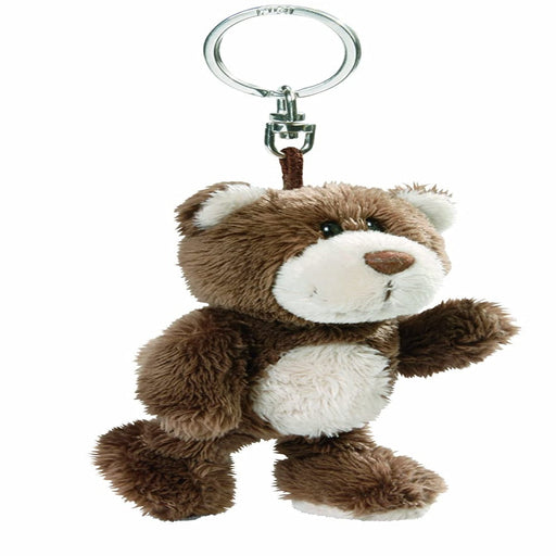 Nici Bear Key Ring Brown (10cm)-Soft Toy-Nici-Toycra
