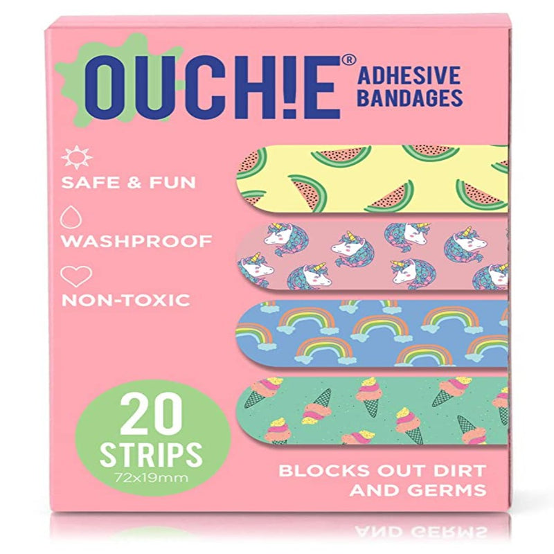 Ouchie Adhesive Bandages- 20 Strips Each