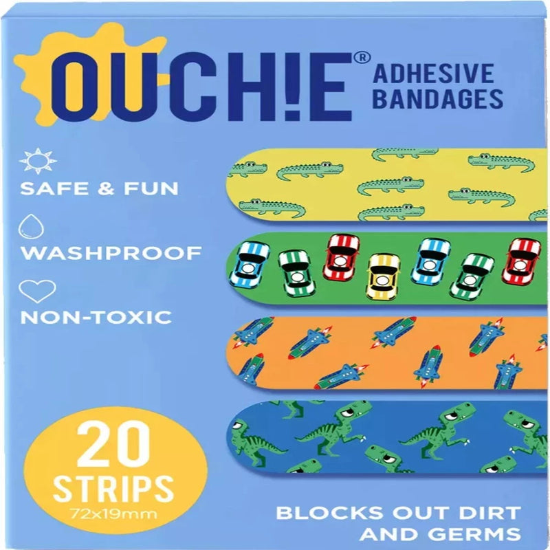 Ouchie Adhesive Bandages- 20 Strips Each