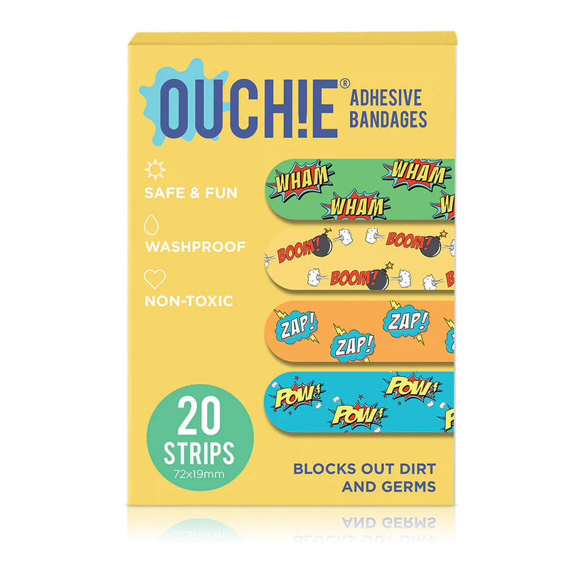 Ouchie Adhesive Bandages- 20 Strips Each