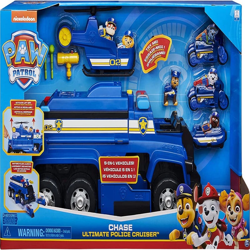 Paw Patrol Chase’s 5-in-1 Ultimate Police Cruiser with Lights and Sounds