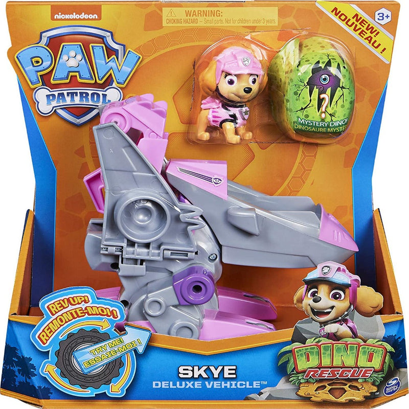 Paw Patrol Dino Rescue Deluxe Rev Up Vehicle with Mystery Dinosaur Figure