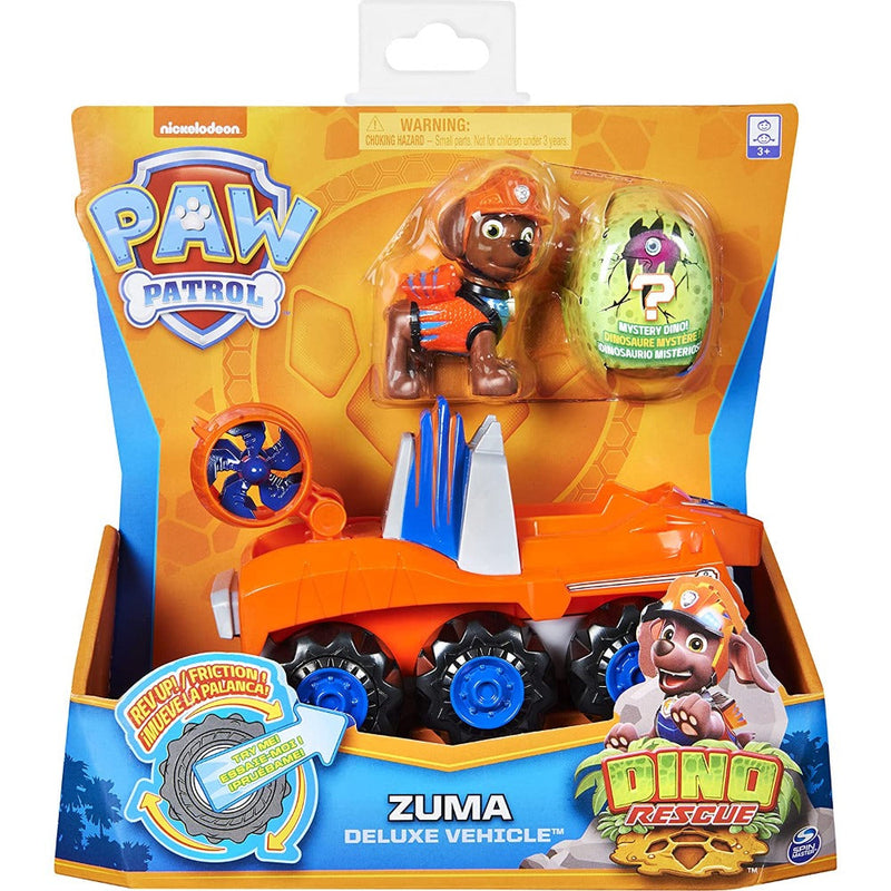 Paw Patrol Dino Rescue Deluxe Rev Up Vehicle with Mystery Dinosaur Figure