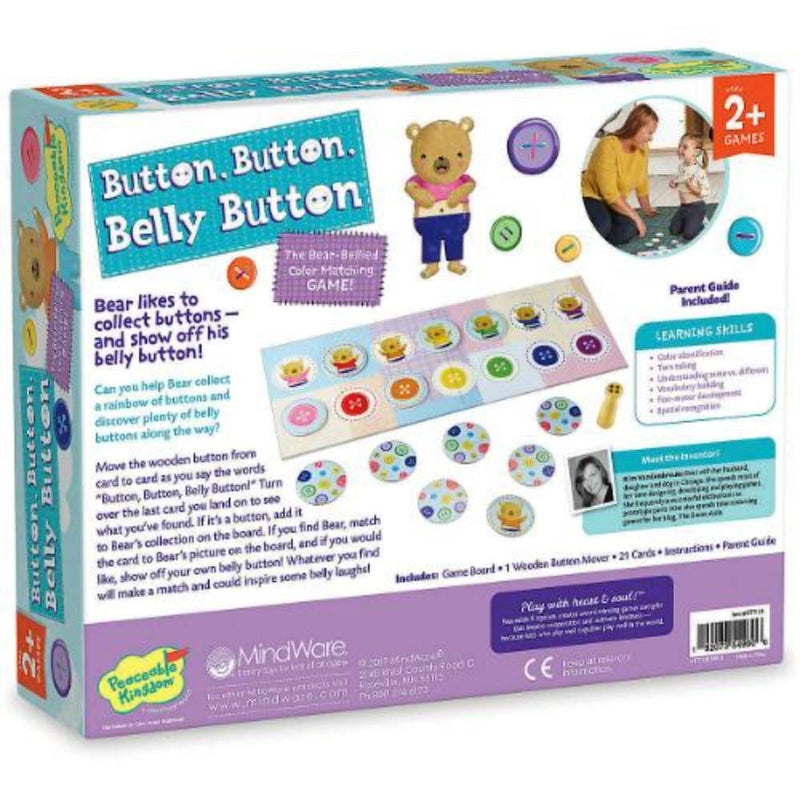 Peaceable Kingdom Button, Button, Belly Button Coloring Matching Game