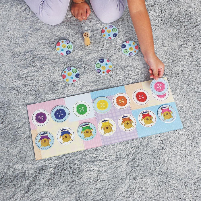 Peaceable Kingdom Button, Button, Belly Button Coloring Matching Game-Kids Games-Peaceable Kingdom-Toycra