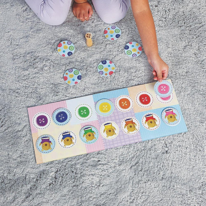 Peaceable Kingdom Button, Button, Belly Button Coloring Matching Game