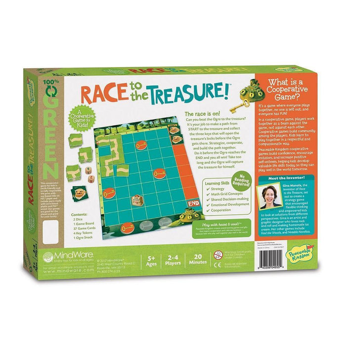 Peaceable Kingdom Race To The Treasure-Kids Games-Peaceable Kingdom-Toycra