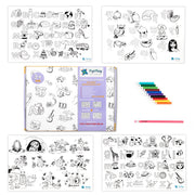 PepPlay Doodle Placemats My First Educational Set