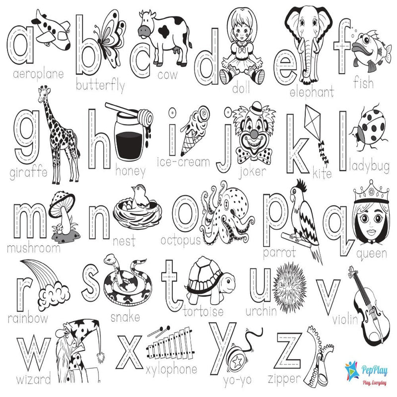 PepPlay Doodle Placemats My First Educational Set
