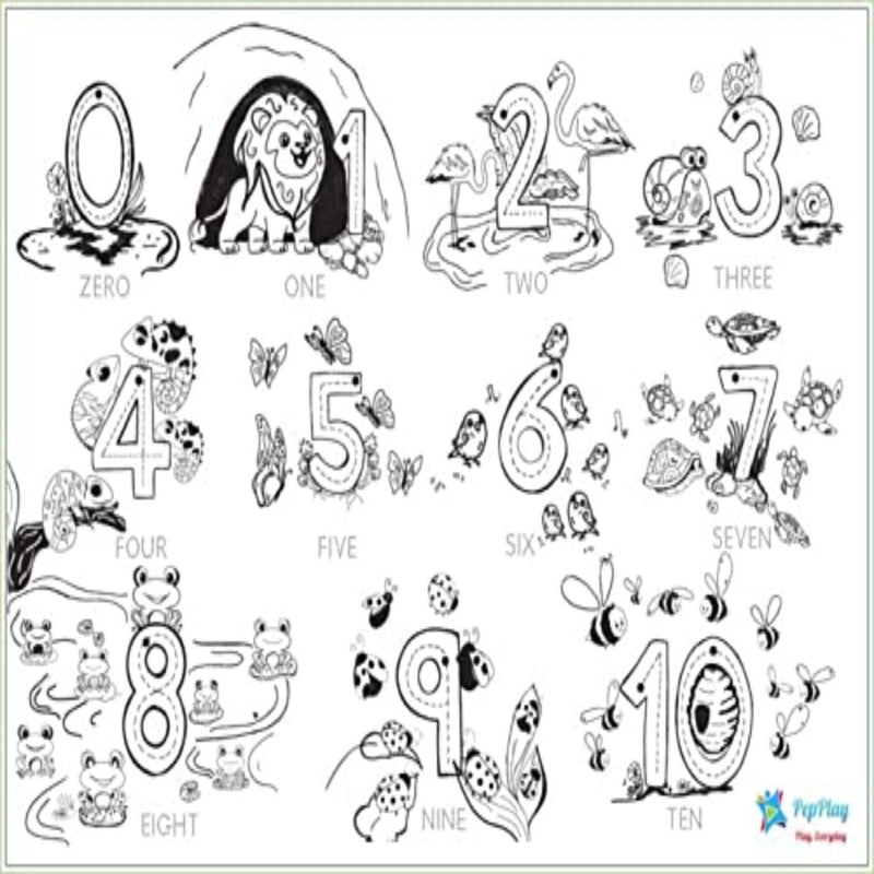 PepPlay Doodle Placemats My First Educational Set