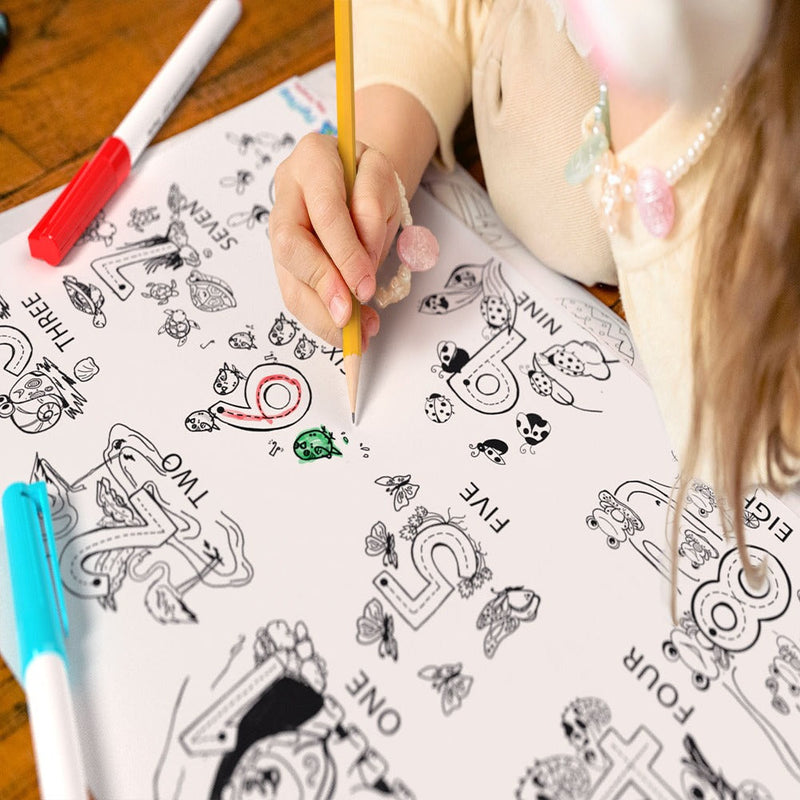 PepPlay Doodle Placemats My First Educational Set
