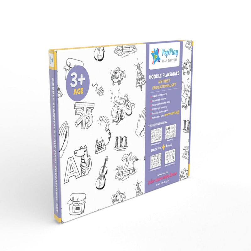 PepPlay Doodle Placemats My First Educational Set