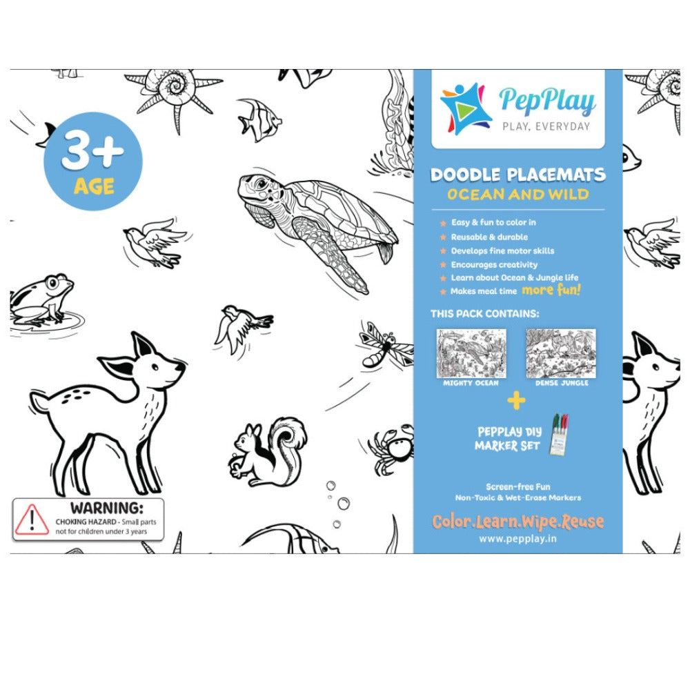 PepPlay Doodle Placemats Set