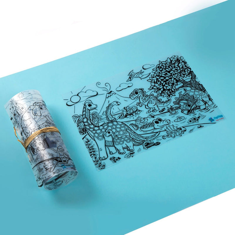 PepPlay Doodle Placemats Set Prehistoric Series