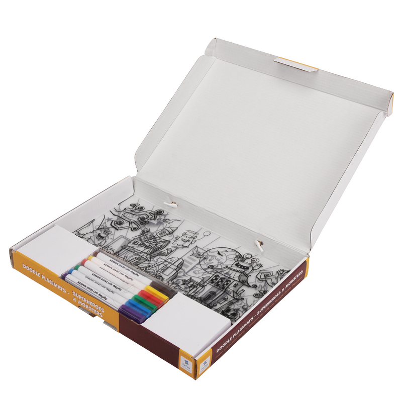 PepPlay Doodle Placemats Travel Set