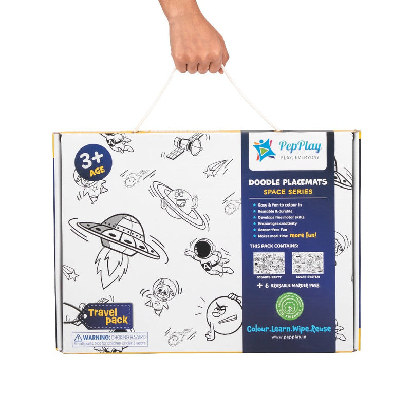 PepPlay Doodle Placemats Travel Set