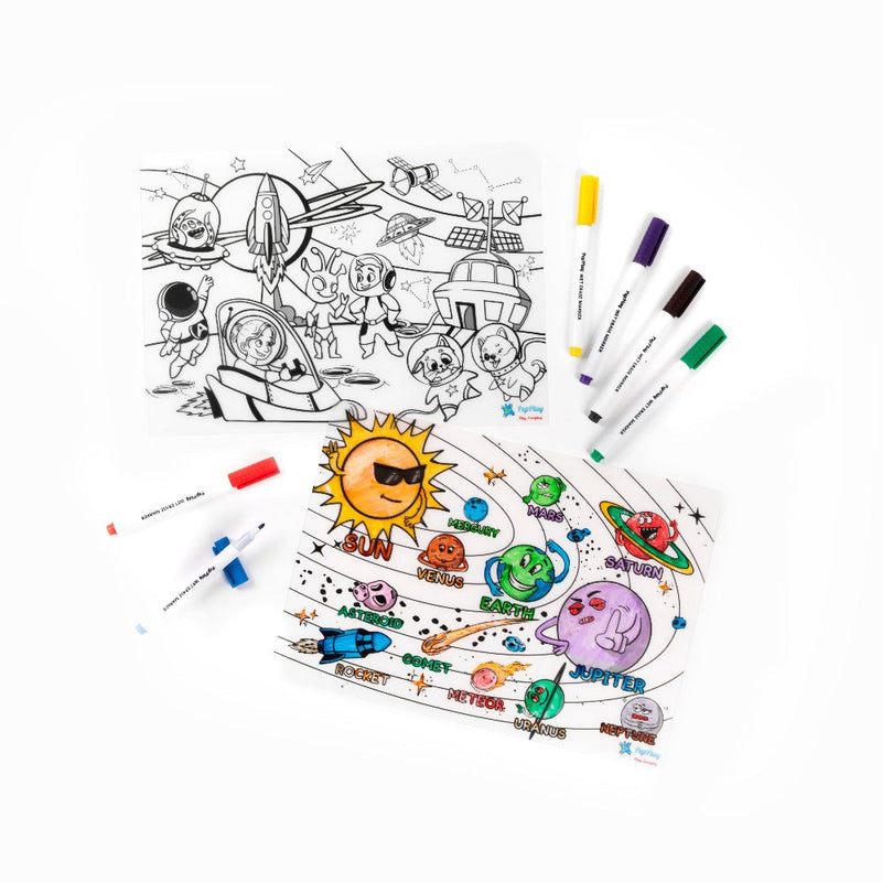 PepPlay Doodle Placemats Travel Set