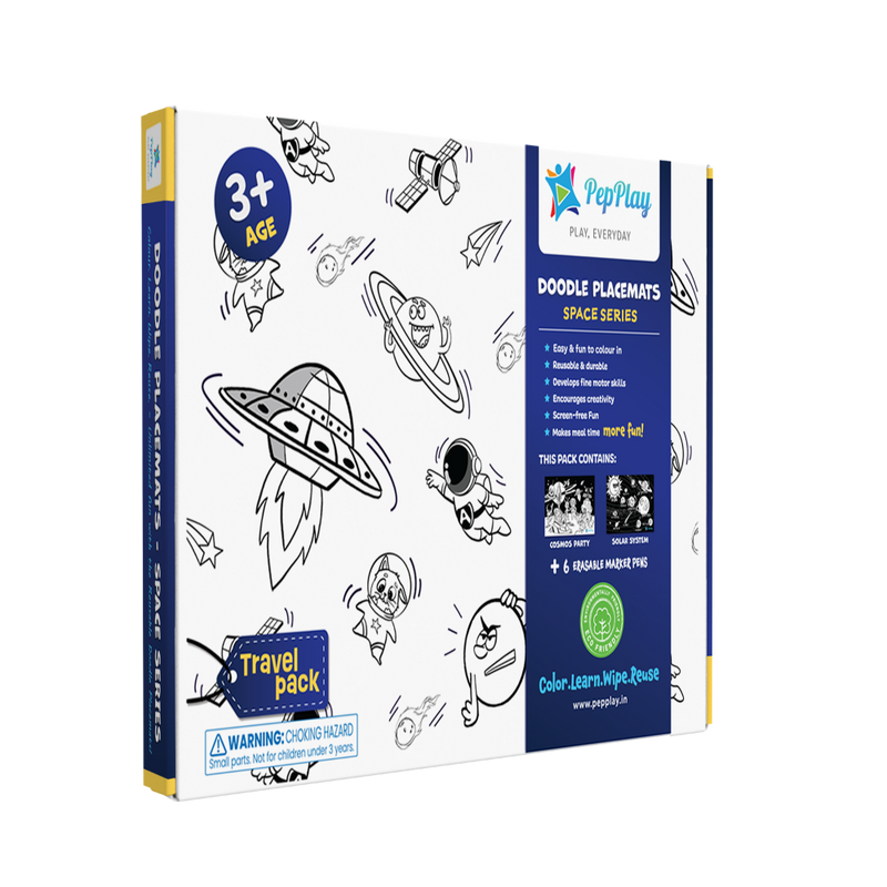 PepPlay Doodle Placemats Travel Set