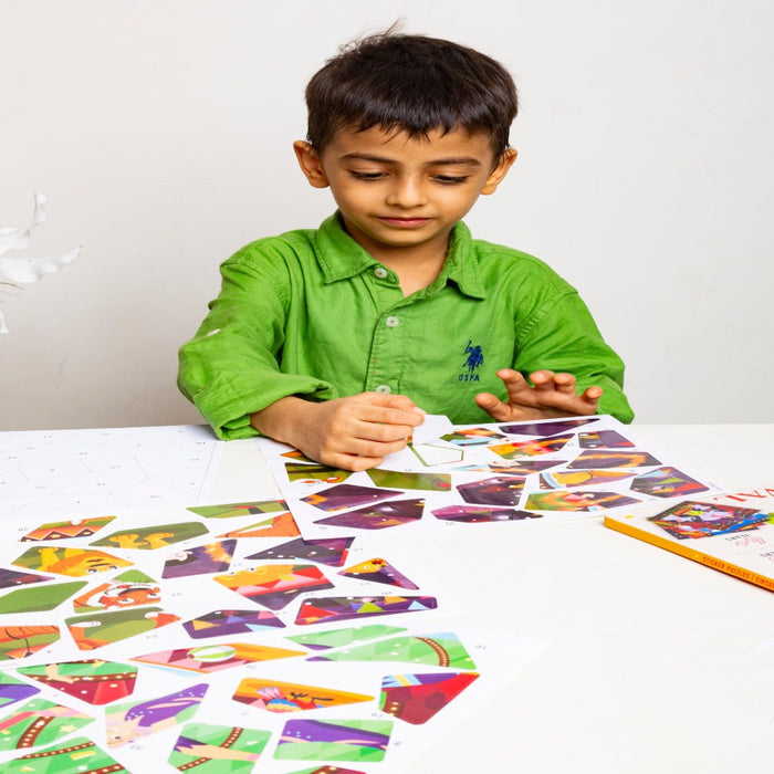 PepPlay Educational Sticker Shape And Puzzle-Puzzles-PepPlay-Toycra