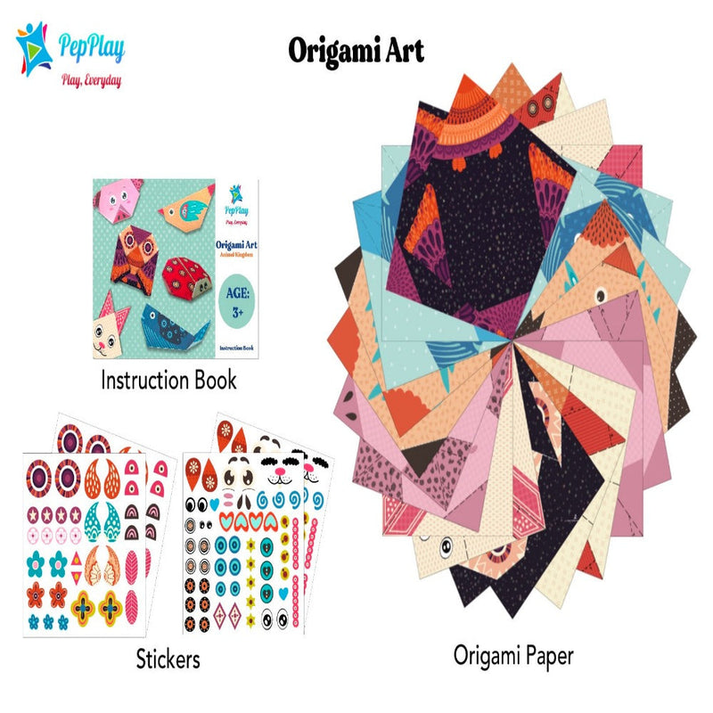 PepPlay Paper Origami Art Animal Kingdom-Arts & Crafts-PepPlay-Toycra