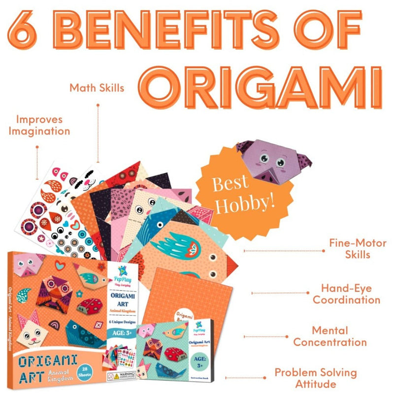 PepPlay Paper Origami Art Animal Kingdom-Arts & Crafts-PepPlay-Toycra