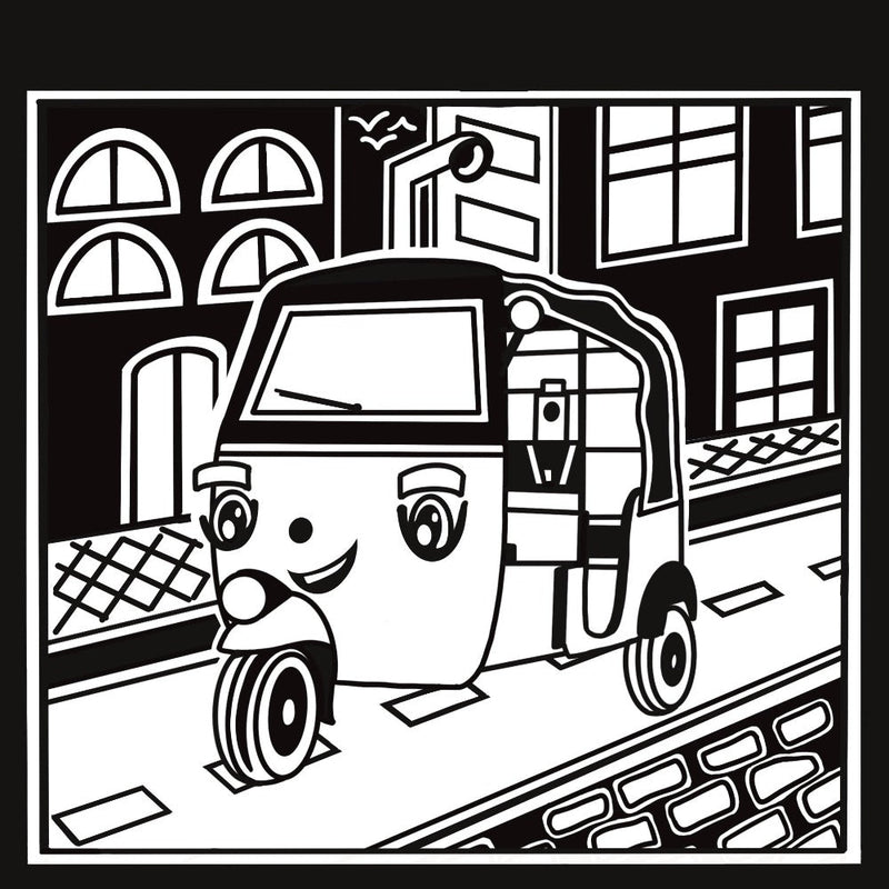 PepPlay Velvet Coloring Card Travel Set