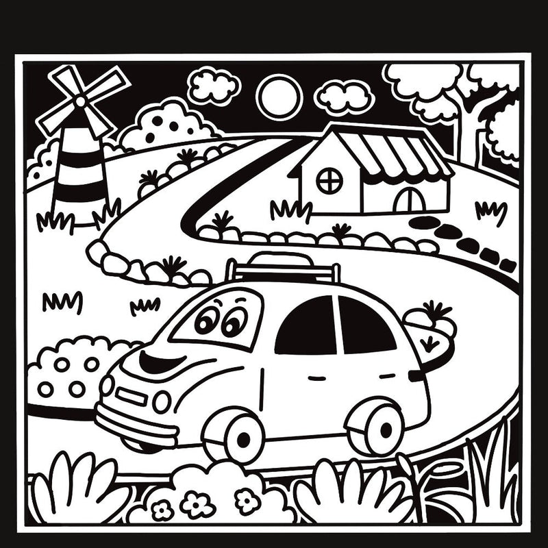 PepPlay Velvet Coloring Card Travel Set