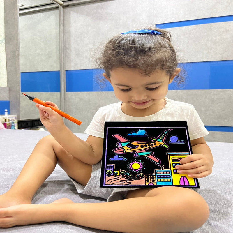 PepPlay Velvet Coloring Card Travel Set