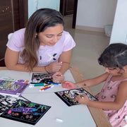 PepPlay Velvet Coloring Card Travel Set